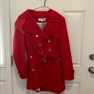 CALVIN KLEIN Trench Coat - Large - Like New